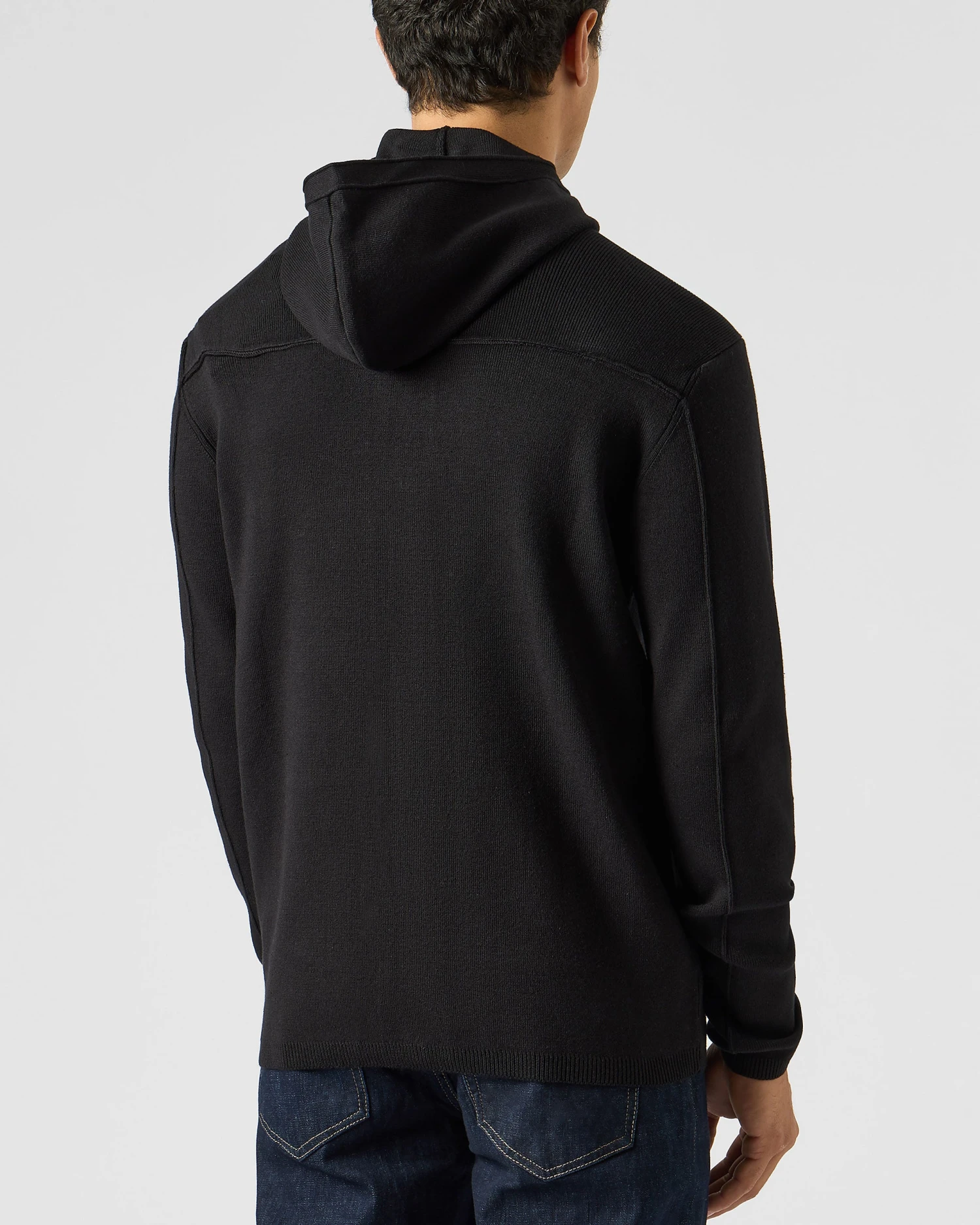 Weekend Offender Enzo Knitted Zip Hooded Sweater Black 4 Weekend Offender Enzo Knitted Zip Hooded Sweater Black - Image 4