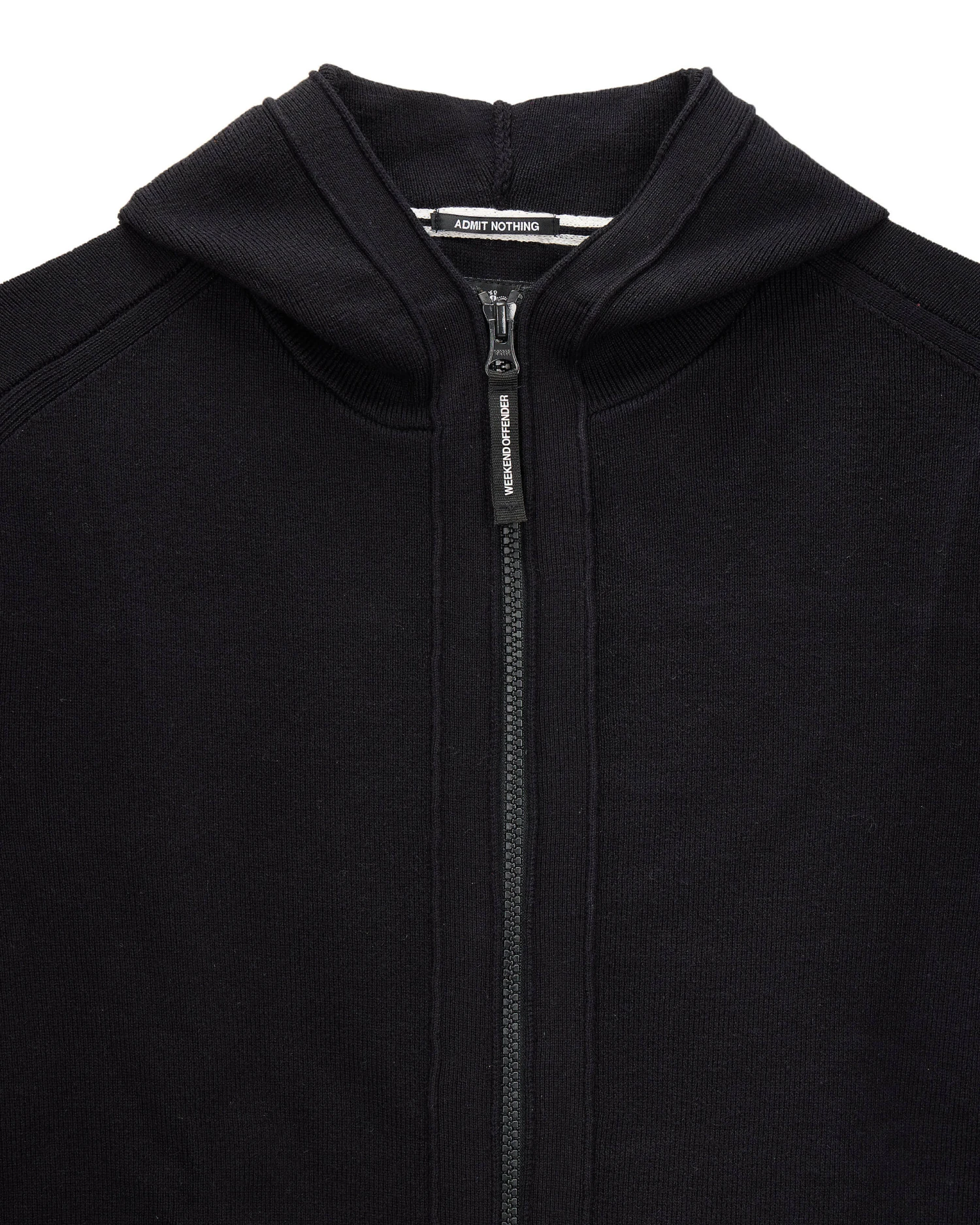 Weekend Offender Enzo Knitted Zip Hooded Sweater Black 5 Weekend Offender Enzo Knitted Zip Hooded Sweater Black - Image 5