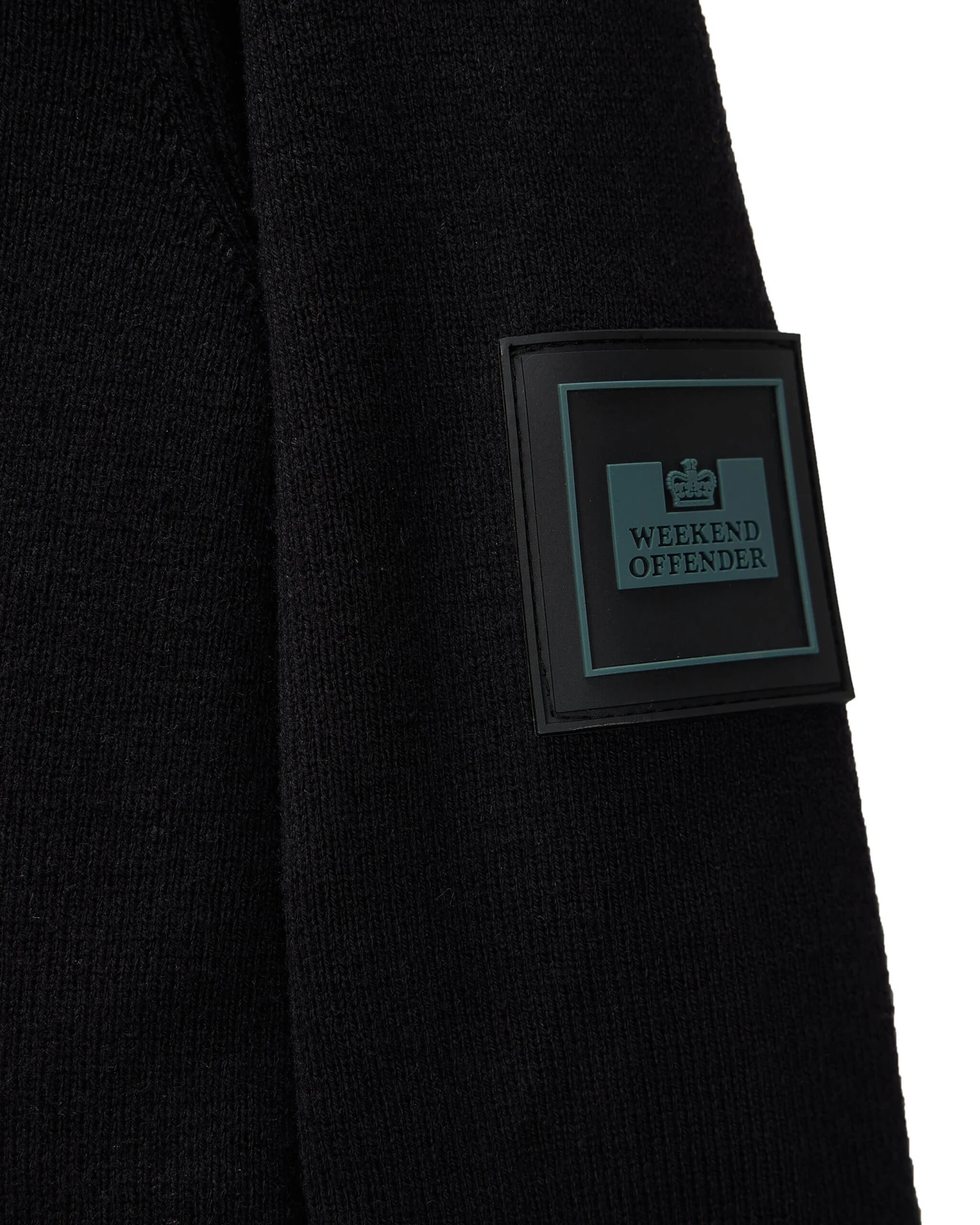 Weekend Offender Enzo Knitted Zip Hooded Sweater Black 6 Weekend Offender Enzo Knitted Zip Hooded Sweater Black - Image 6