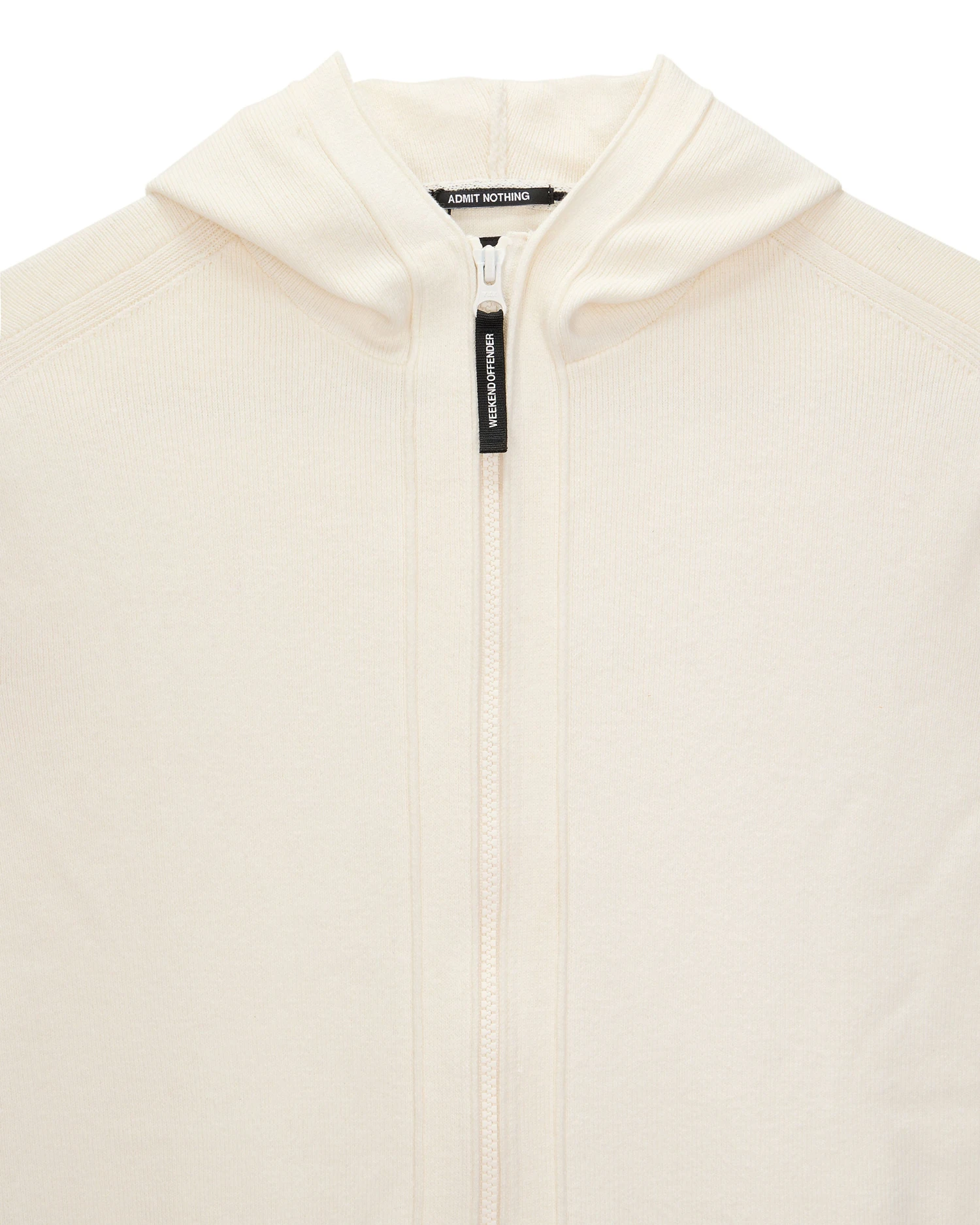 Weekend Offender Enzo Knitted Zip Hooded Sweater Winter White 5 Weekend Offender Enzo Knitted Zip Hooded Sweater Winter White - Image 5