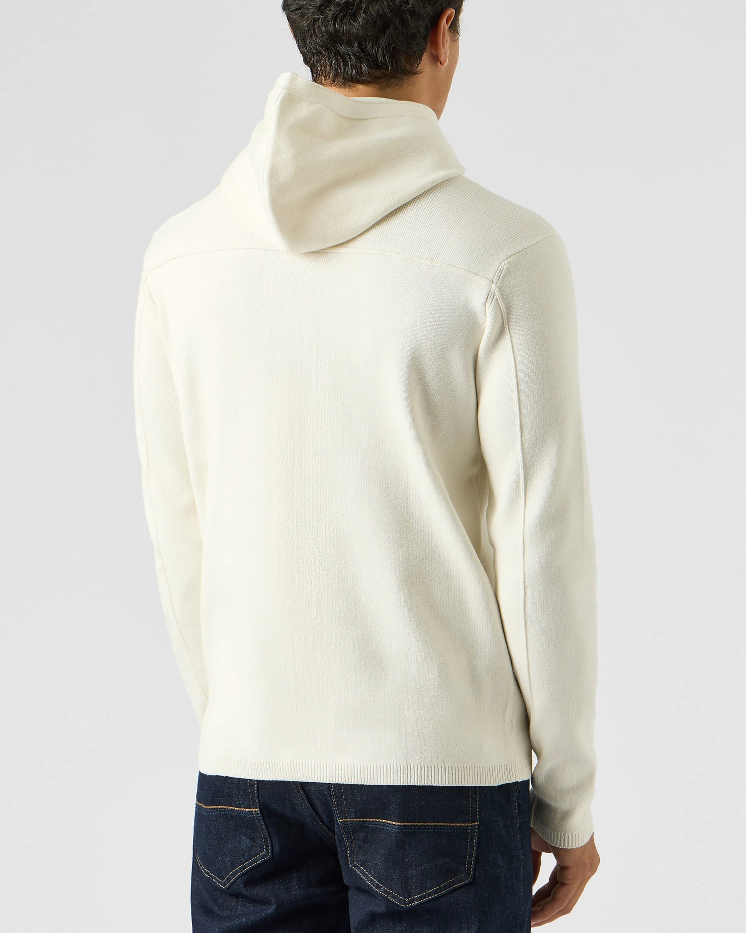 Weekend Offender Enzo Knitted Zip Hooded Sweater Winter White 4 Weekend Offender Enzo Knitted Zip Hooded Sweater Winter White - Image 4