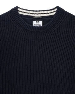 Weekend Offender Couto Knitted Sweater Navy -Warm Knit Wear Sales KWAW2307 COUTO NAVY 4543