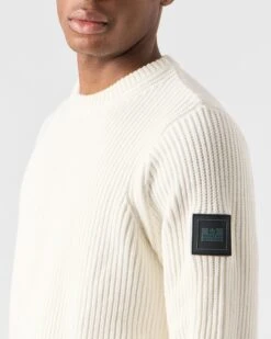 Weekend Offender Couto Knitted Sweater Winter White -Warm Knit Wear Sales KWAW2307 COUTO WINTER WHITE 0036 MODEL