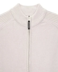 Weekend Offender Dexter Knitted Zip Sweater Strato Grey -Warm Knit Wear Sales KWAW2309 DEXTER STRATGRY 5726