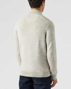 Weekend Offender Dexter Knitted Zip Sweater Strato Grey -Warm Knit Wear Sales KWAW2309 DEXTER STRATO GREY 1962 MODEL