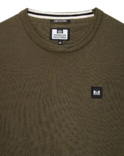Weekend Offender Solace Knitted Sweater Dark Green -Warm Knit Wear Sales KWAW2310 SOLACE DARK GREEN5237