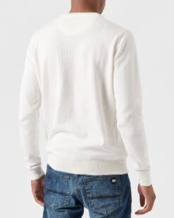 Weekend Offender Solace Knitted Sweater Winter White -Warm Knit Wear Sales KWAW2310 SOLACE WINTER WHITE 0060 MODEL