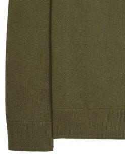 Weekend Offender Pierre Knitted Quarter Zip Sweater Dark Green -Warm Knit Wear Sales KWAW2311 PIERRE DARK GREEN 5742