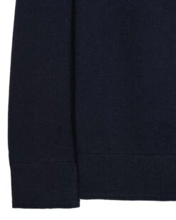 Weekend Offender Pierre Knitted Quarter Zip Sweater Navy -Warm Knit Wear Sales KWAW2311 PIERRE NAVY 5738
