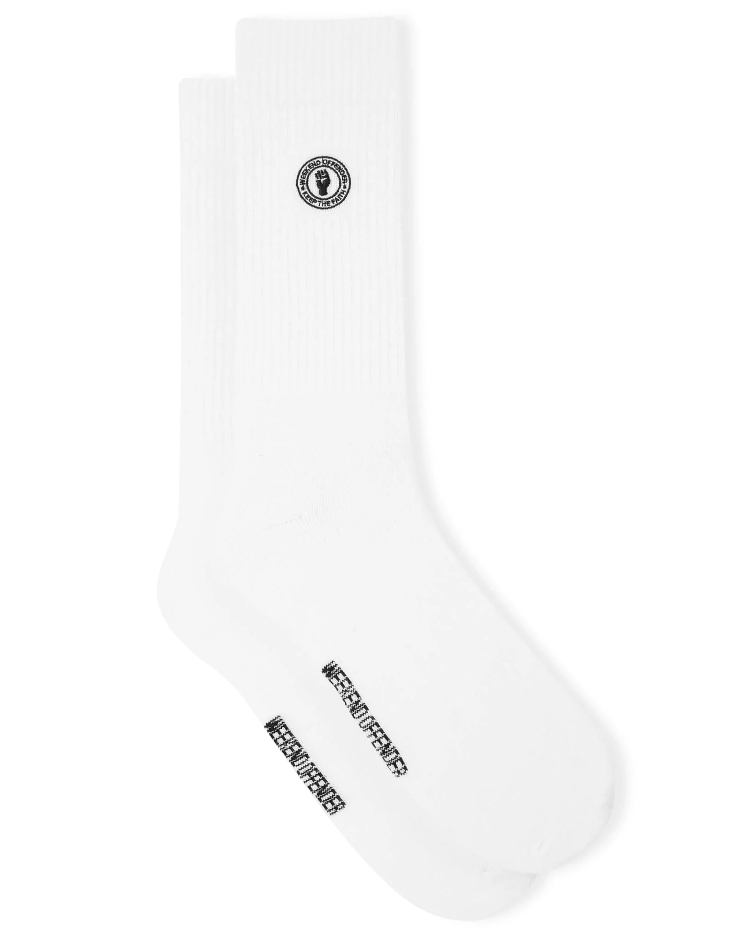Weekend Offender Keep The Faith Sports Socks White Pack Of 3 1 Weekend Offender Keep The Faith Sports Socks White Pack Of 3