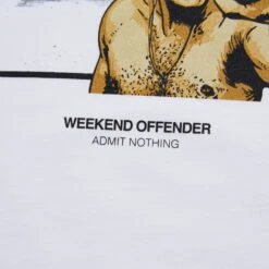 Weekend Offender La Haine Graphic Sweatshirt White -Warm Knit Wear Sales LA HAINE SWEAT WHITE DETAIL 5