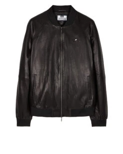 Weekend Offender Wythenshawe Leather Jacket Black