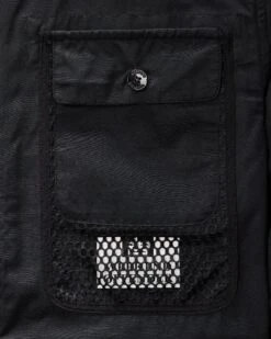 Weekend Offender Latmun Mesh Pocket Over-Shirt Black -Warm Knit Wear Sales OSAW2310 LATMUN BLACK 4259