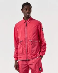 Weekend Offender Zingaro Lightweight Jacket Anthurium Pink -Warm Knit Wear Sales OSSS2403 ZINGARO ANTHURIUM 6882