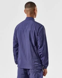 Weekend Offender Zingaro Lightweight Jacket Bright Navy -Warm Knit Wear Sales OSSS2403 ZINGARO BRIGHT NAVY 4288 MODEL