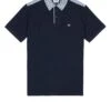 Weekend Offender Costa Polo Shirt Navy/Blue House Check