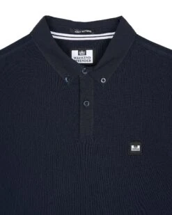 Weekend Offender Schooling Polo Shirt Navy -Warm Knit Wear Sales POAW23 16 SCHOOLING NAVY 2266