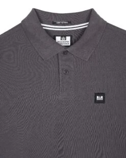 Weekend Offender Dice Long Sleeve Polo Shirt Greystone -Warm Knit Wear Sales POAW23 20 DICE GREY STONE 2293