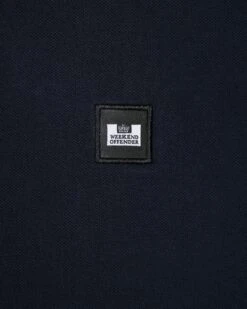 Weekend Offender Colombi Polo Shirt Navy -Warm Knit Wear Sales POAW2311 COLOMBI NAVY 3839
