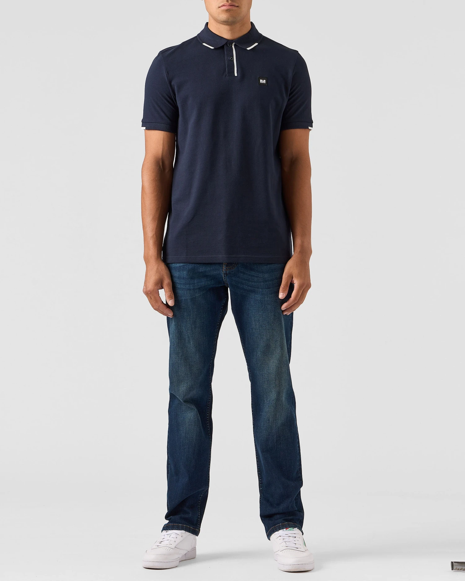 Weekend Offender Rivas Polo Shirt Navy 3 Weekend Offender Rivas Polo Shirt Navy - Image 3