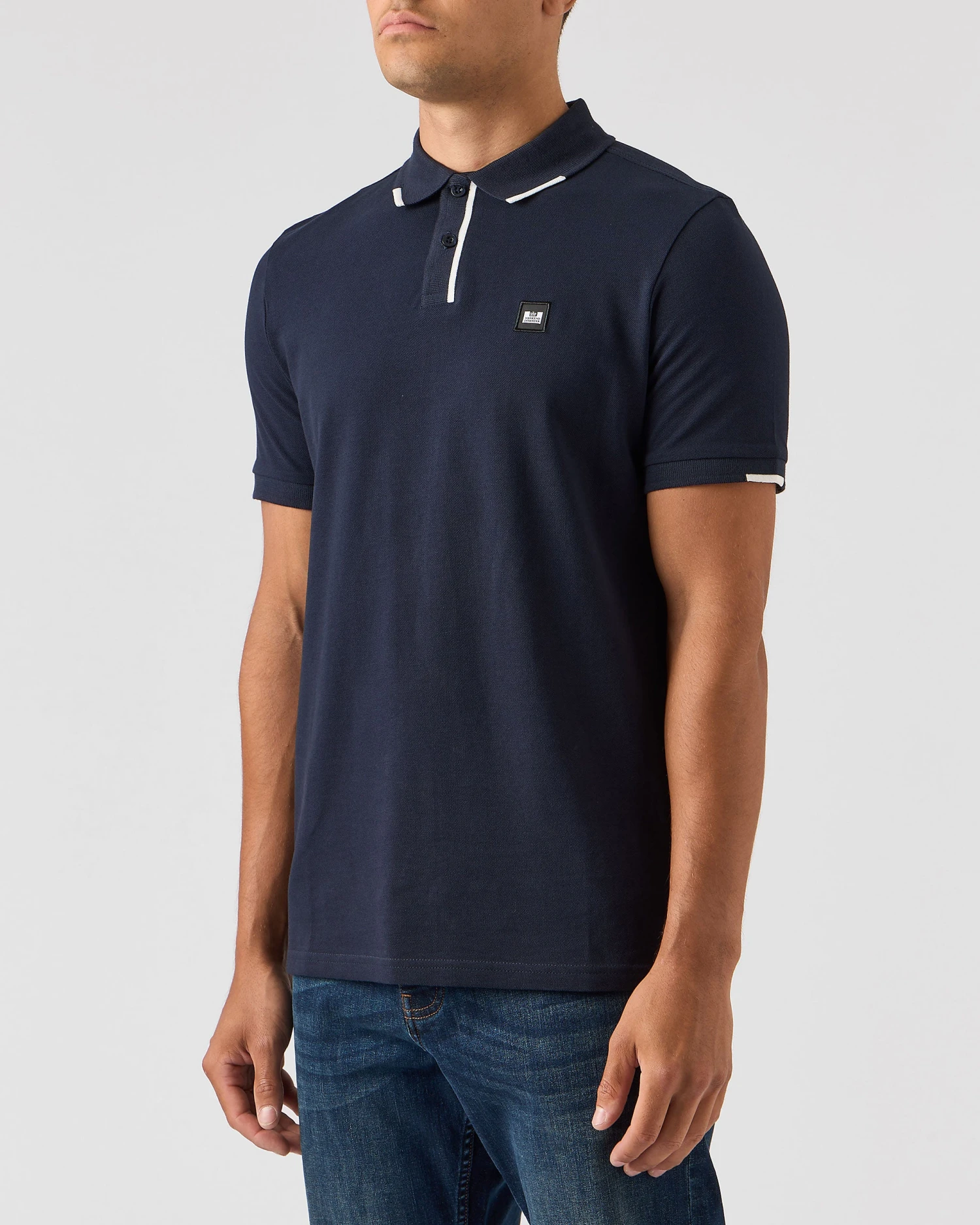 Weekend Offender Rivas Polo Shirt Navy 2 Weekend Offender Rivas Polo Shirt Navy - Image 2