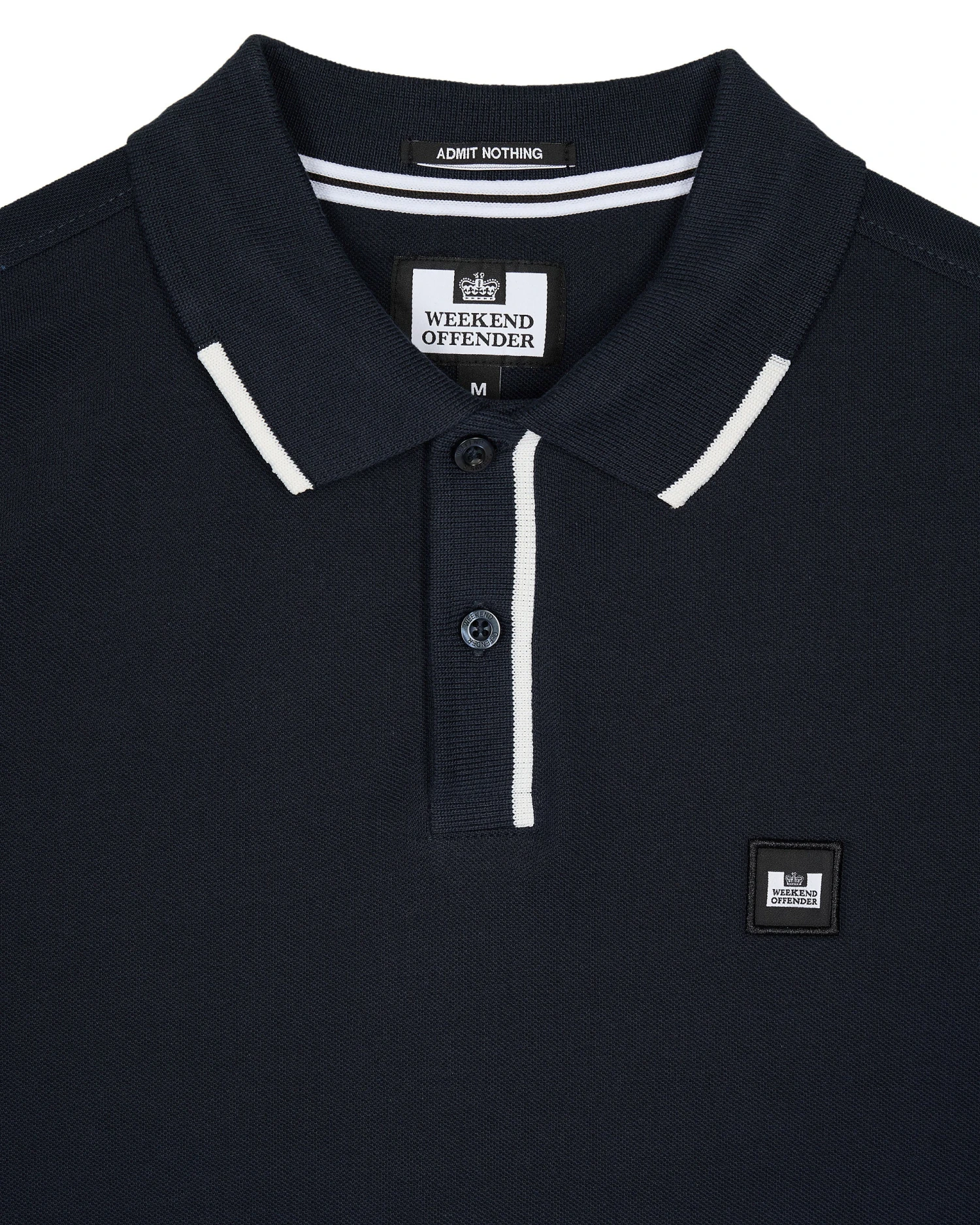 Weekend Offender Rivas Polo Shirt Navy 5 Weekend Offender Rivas Polo Shirt Navy - Image 5