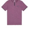 Weekend Offender Shore Polo Shirt Deep Plum