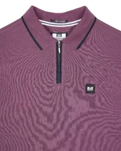 Weekend Offender Shore Polo Shirt Deep Plum -Warm Knit Wear Sales POAW2313 SHORE DEEP PLUM 6271