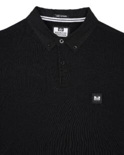 Weekend Offender Schooling Polo Shirt Black -Warm Knit Wear Sales POAW2316 SCHOOLING BLACK 0946