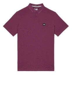 Weekend Offender Schooling Polo Shirt Deep Plum