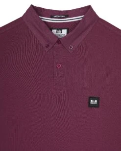 Weekend Offender Schooling Polo Shirt Deep Plum -Warm Knit Wear Sales POAW2316 SCHOOLING DEEP PLUM 0934