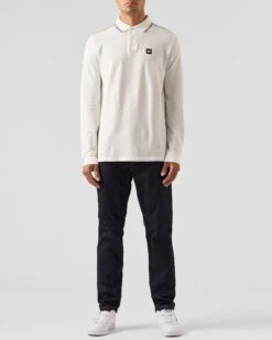 Weekend Offender Carola Long Sleeve Polo Shirt Winter White/House Check -Warm Knit Wear Sales POAW2318 CAROLA WINTER WHITE HOUSE CHECK 0115 MODEL
