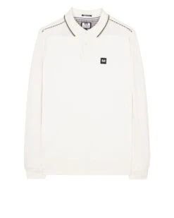 Weekend Offender Carola Long Sleeve Polo Shirt Winter White/House Check