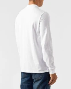 Weekend Offender Dice Long Sleeve Polo Shirt White -Warm Knit Wear Sales POAW2320 DICE WHITE 0524 MODEL