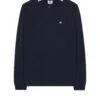 Weekend Offender Boman Long Sleeve Polo Shirt Navy