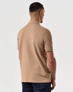 Weekend Offender Caneiros Polo Shirt Cognac Brown -Warm Knit Wear Sales POSS24 CANIEROS COGNAC 7212