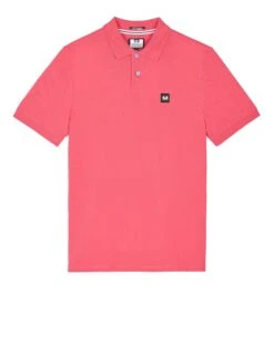 Weekend Offender Caneiros Polo Shirt Anthurium Pink - Plus Size
