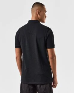Weekend Offender Caneiros Polo Shirt Black -Warm Knit Wear Sales POSS2401 CANEIROS BLACK 3824 MODEL