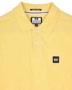 Weekend Offender Caneiros Polo Shirt Butter Yellow -Warm Knit Wear Sales POSS2401 CANEIROS BUTTER 10763