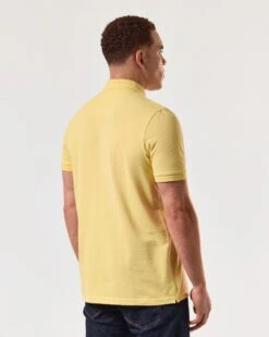 Weekend Offender Caneiros Polo Shirt Butter Yellow -Warm Knit Wear Sales POSS2401 CANEIROS BUTTER 5035 MODEL