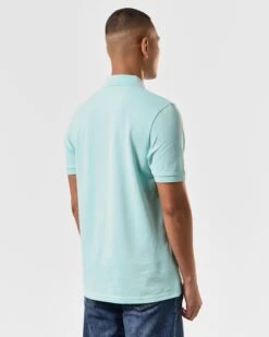Weekend Offender Caneiros Polo Shirt Celeste Green -Warm Knit Wear Sales POSS2401 CANEIROS CELESTE 4045 MODEL