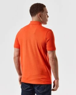 Weekend Offender Caneiros Polo Shirt Pure Orange -Warm Knit Wear Sales POSS2401 CANEIROS PURE ORANGE 5044 MODEL