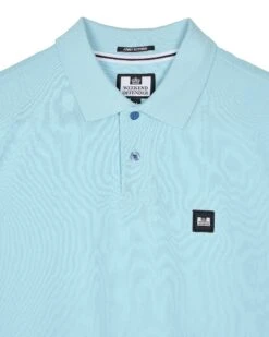 Weekend Offender Caneiros Polo Shirt Saltwater Blue -Warm Knit Wear Sales POSS2401 CANEIROS SALTWATER 10775