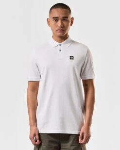 Weekend Offender Caneiros Polo Shirt White -Warm Knit Wear Sales POSS2401 CANEIROS WHITE 3995 MODEL