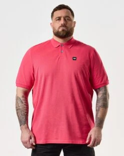 Weekend Offender Caneiros Polo Shirt Anthurium Pink - Plus Size -Warm Knit Wear Sales POSS2401X CANEIROS ANTHURIUM 8179 PLUS