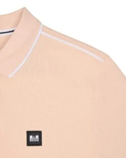 Weekend Offender Astola Polo Shirt Nectar Pink -Warm Knit Wear Sales POSS2402 ASTOLA NECTAR 10972