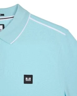 Weekend Offender Astola Polo Shirt Saltwater Blue 12 Weekend Offender Astola Polo Shirt Saltwater Blue -Warm Knit Wear Sales POSS2402 ASTOLA SALTWATER 11006