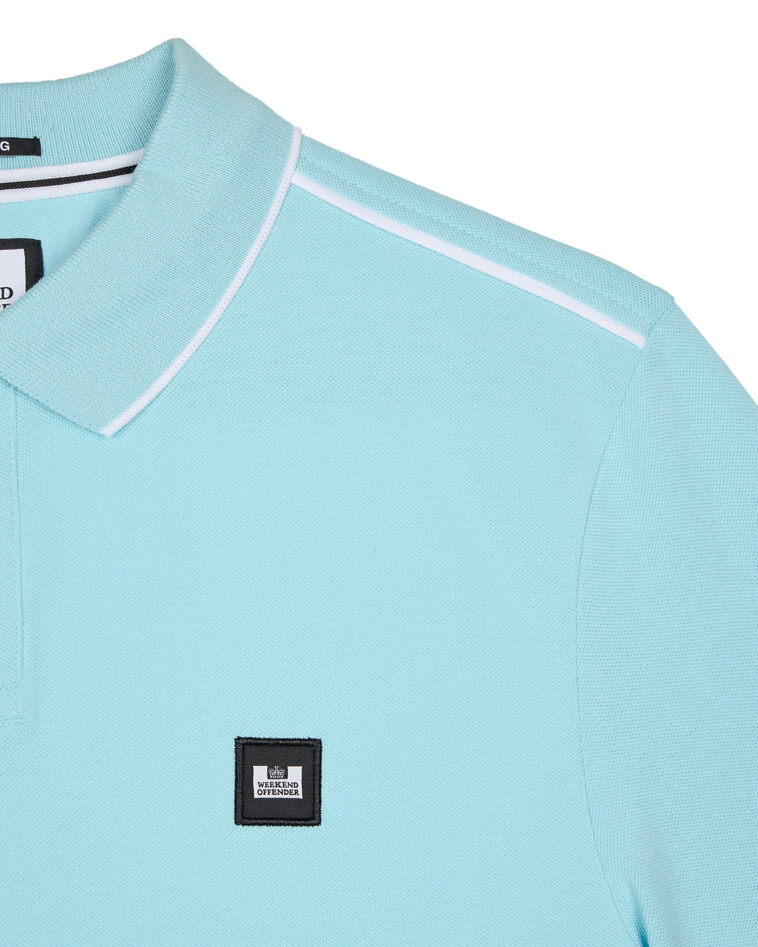 Weekend Offender Astola Polo Shirt Saltwater Blue 6 Weekend Offender Astola Polo Shirt Saltwater Blue - Image 6
