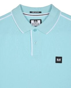 Weekend Offender Astola Polo Shirt Saltwater Blue 13 Weekend Offender Astola Polo Shirt Saltwater Blue -Warm Knit Wear Sales POSS2402 ASTOLA SALTWATER 11007