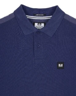 Weekend Offender Brant Polo Shirt Bright Navy -Warm Knit Wear Sales POSS2403 BRANT BRIGHT NAVY 10937